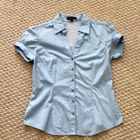 Express Tops - Express Short Sleeve Blouse